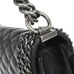Chanel Boy Flap Bag Quilted Glazed Calfskin New Medium - image 13