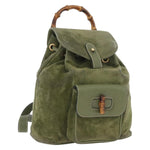 Gucci Gucci bamboo backpack daim mini - image 14
