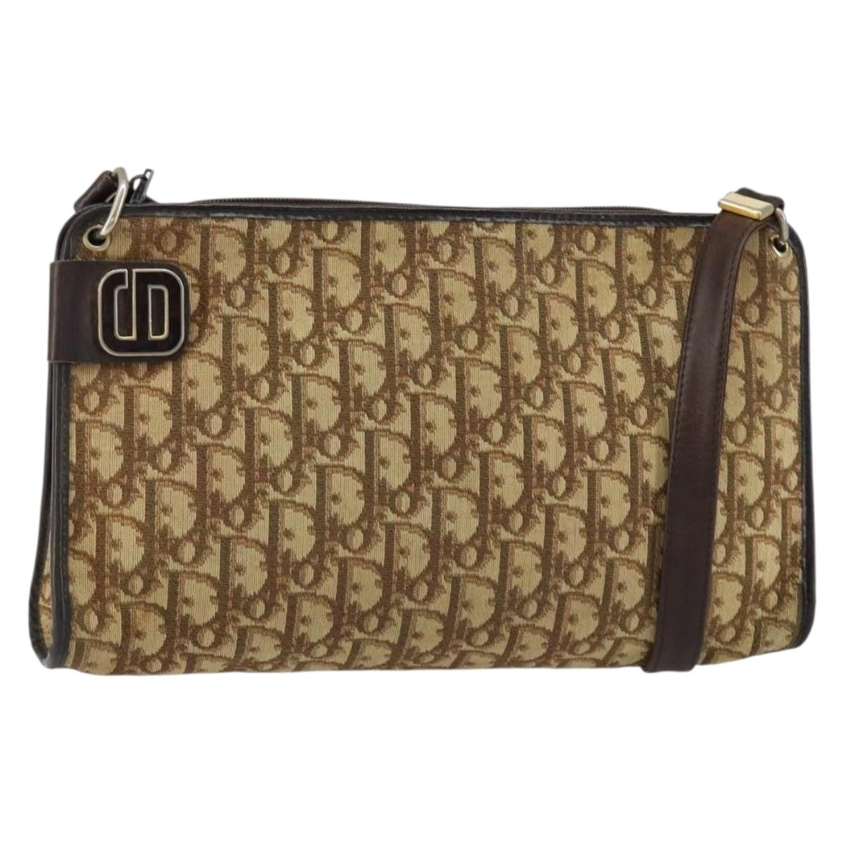 Christian Dior Vintage Trotter Shoulder Bag Canvas - image 1