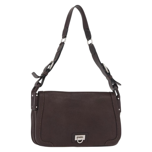 Salvatore Ferragamo Gancini Shoulder Bag Leather - image 1