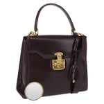 Gucci Vintage Lady Lock Top Handle Bag Leather Medium - image 16