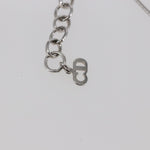 Christian Dior Bow CD Pendant Necklace Metal with Crystal - image 14