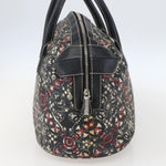 Chanel Optic Coco Bowler Bag Printed Coated Canvas with Caviar Medium - image 4