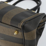 Fendi Vintage Pequin Boston Bag Coated Canvas Medium - image 8