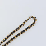 Chanel Vintage Logo Chain Belt Metal and Leather - image 7