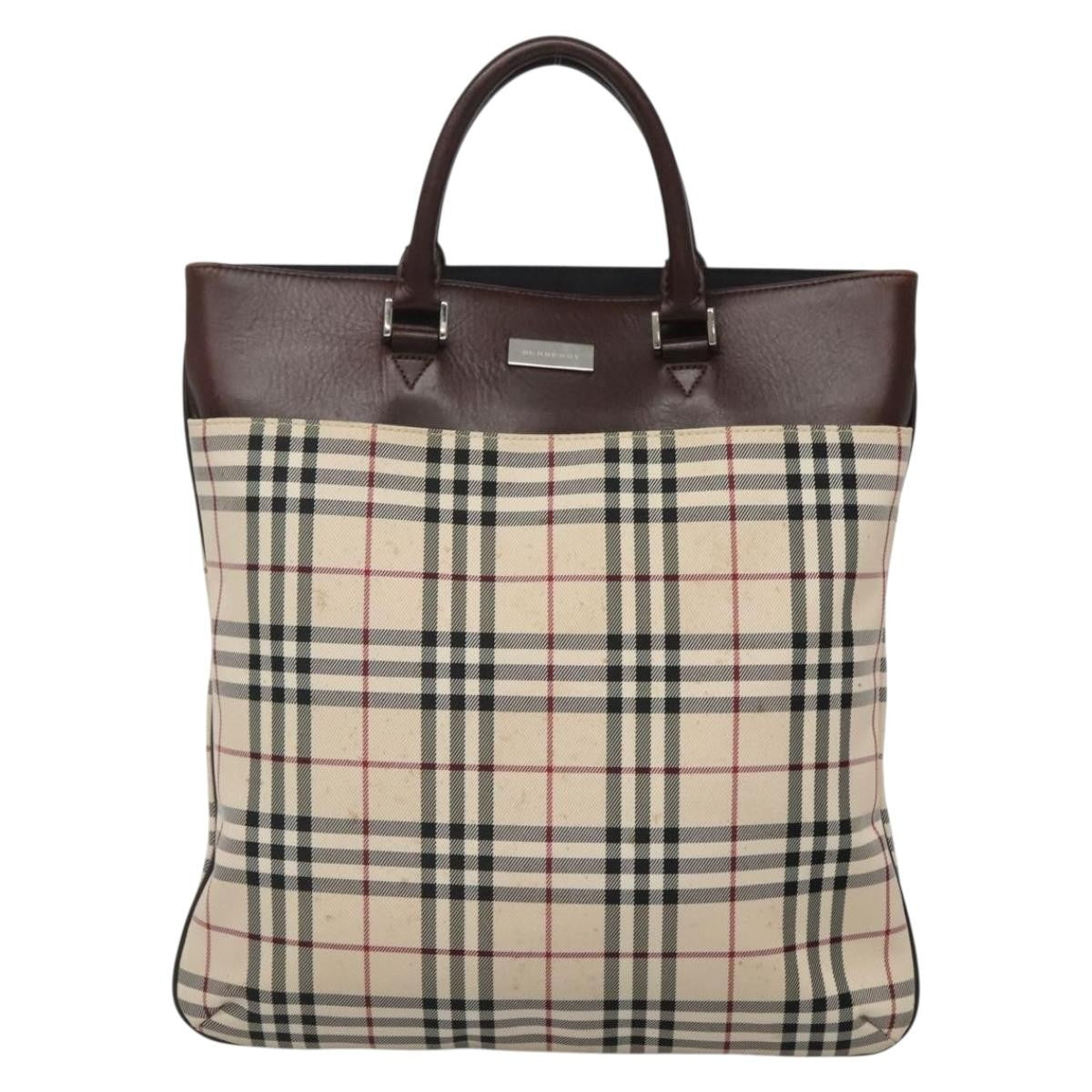 Burberry Nova Check Tote Nylon - image 1
