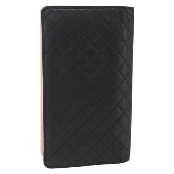 Chanel Vintage CC Bifold Wallet Leather Long