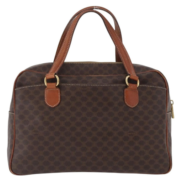 Celine Vintage Macadam Handbag Canvas and Leather