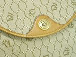 Christian Dior Vintage Honeycomb Shoulder Bag Canvas - image 10