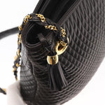 Bally Vintage Chain Shoulder Bag Quilted Leather - image 16