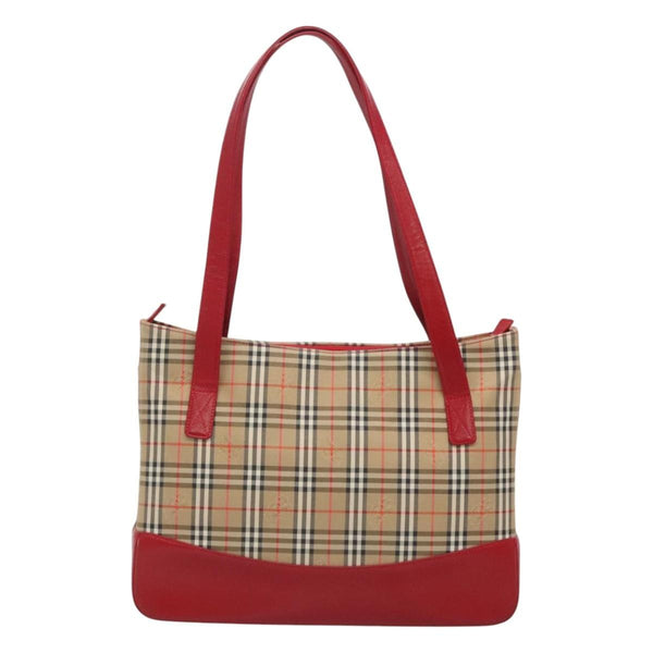 Burberry Nova Check Tote Canvas and Leather