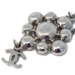 Chanel CC Cluster Drop Pendant Necklace Metal with Crystals - image 3