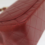 Chanel Vintage Square Chain Handle Flap Bag Quilted Lambskin Mini - image 10