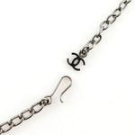 Chanel CC Pendant Necklace Metal with Crystals - image 5