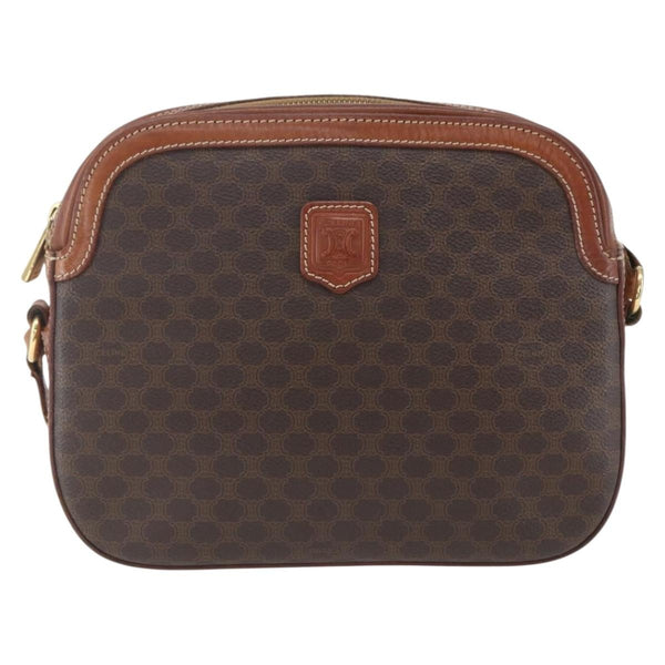Celine Vintage Macadam Shoulder Bag Canvas and Leather - image 1