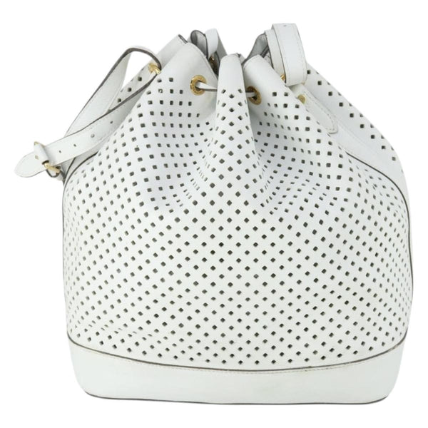Louis Vuitton Flore Noe Handbag Perforated Leather