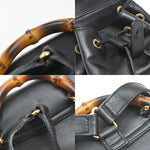 Gucci Vintage Bamboo Backpack Leather - image 9
