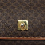 Celine Vintage Macadam Shoulder Bag Canvas and Leather - image 13