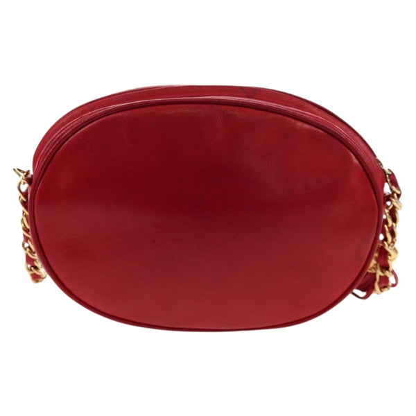 Chanel Vintage Oval CC Tassel Crossbody Bag Leather Mini