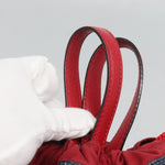 Gucci Logo Drawstring Backpack Striped Canvas Large - image 20