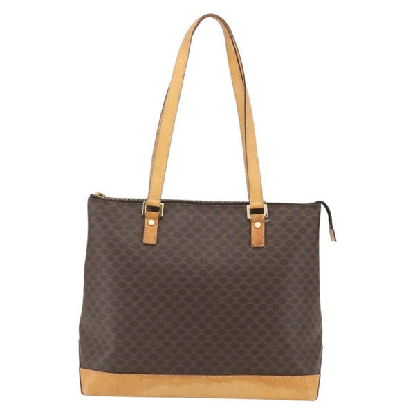 Celine Vintage Macadam Tote bag Canvas and Leather