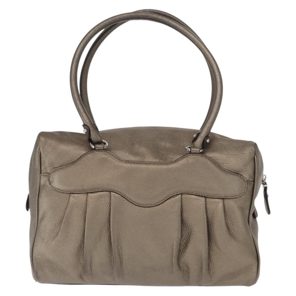 Salvatore Ferragamo Gancini Buckle Shoulder Bag Leather Large