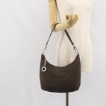 Bvlgari Logomania Shoulder Bag Canvas with Leather - image 14
