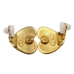 Chanel Vintage CC Heart Clip-On Earrings Metal Small - image 4