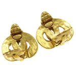 Chanel Vintage CC Heart Clip-On Earrings Metal Small - image 3