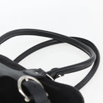 Salvatore Ferragamo Gancini handbag Suede - image 15