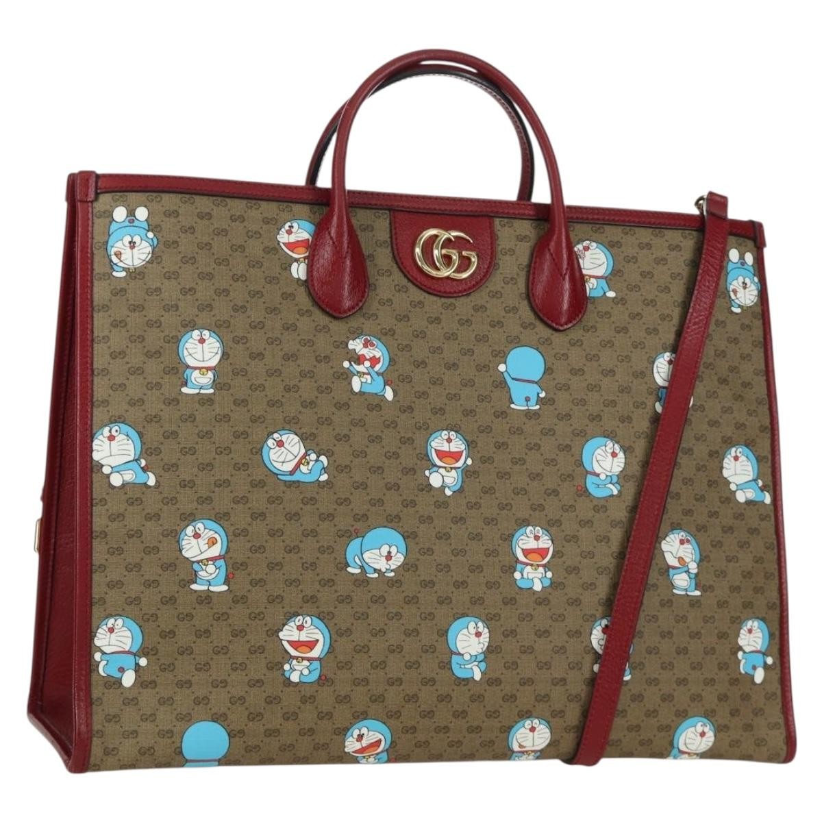 Gucci Doraemon Tote Printed Mini GG Coated Canvas Large - image 1