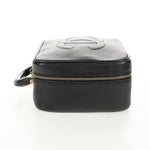 Chanel Vintage Timeless Zip Around Vanity Case Caviar Small - image 3