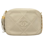 Chanel Vintage Diamond CC Camera Bag Quilted Lambskin Large - image 1