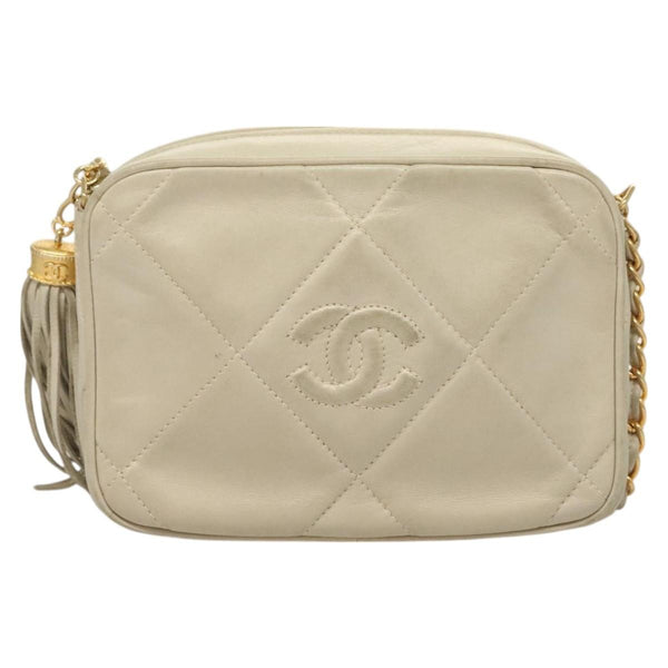 Chanel Vintage Diamond CC Camera Bag Quilted Lambskin Large - image 1