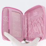 Chanel Cambon Zip Around Cosmetic Case Quilted Leather - image 5