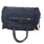Prada Zip Convertible Shopping Tote Tessuto with Saffiano Leather Medium - image 12