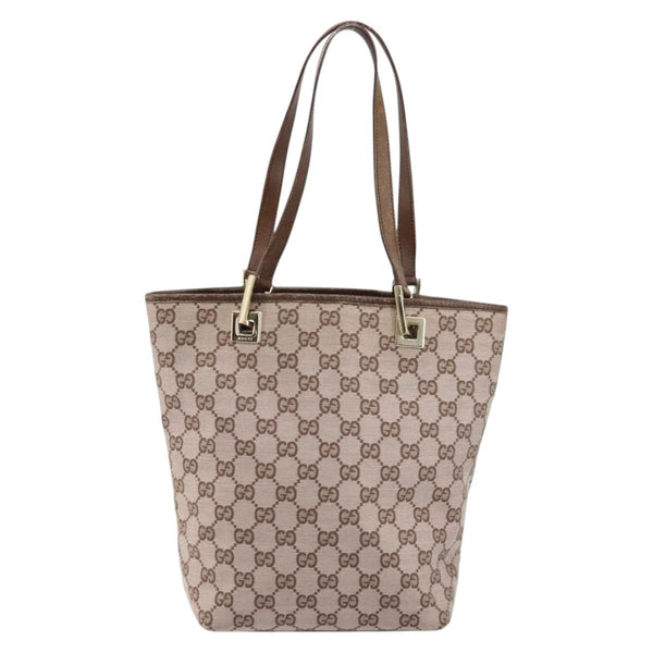 Gucci Vintage Bucket Shopping Tote GG Canvas Small - image 1