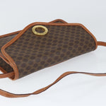 Celine Vintage Macadam Circle Logo Shoulder Bag Canvas and Leather - image 13