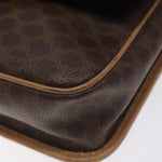 Celine Vintage Macadam Circle Logo Shoulder Bag Canvas and Leather - image 10