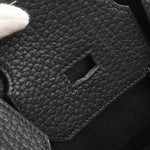 Hermes HAC Birkin Bag Black Fjord with Palladium Hardware 32 - image 12