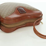 Celine Vintage Macadam Shoulder Bag Canvas and Leather - image 16