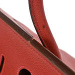 Hermes Birkin Handbag Red Togo with Palladium Hardware 35 - image 18