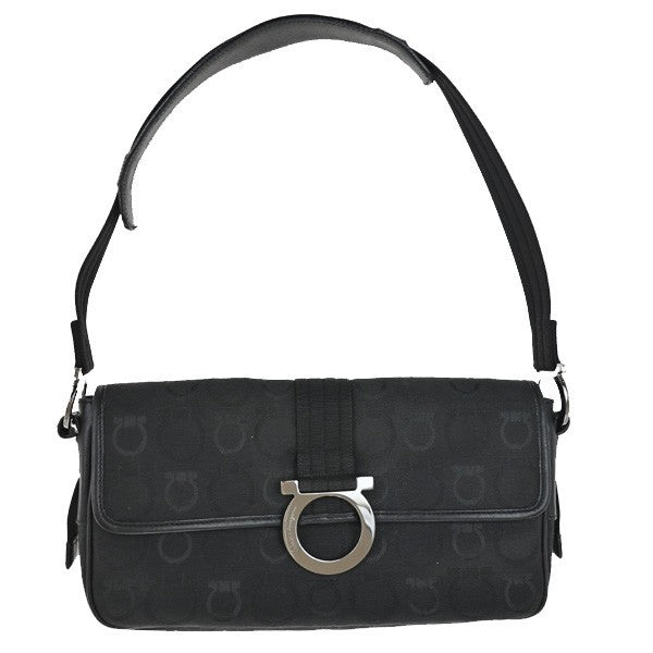 Salvatore Ferragamo Gancini Shoulder Bag Canvas - image 1