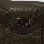 Salvatore Ferragamo Gancini Buckle Shoulder Bag Leather Large - image 19