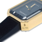 Chanel Premiere Velours Mini Quartz Watch Titanium with Yellow Gold and Velvet Rubber with Diamond Dial 15 - image 5
