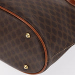 Celine Vintage Macadam Shoulder Bag Canvas and Leather - image 8
