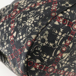 Chanel Optic Coco Bowler Bag Printed Coated Canvas with Caviar Medium - image 11