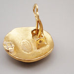 Chanel Vintage CC Round Clip-On Earrings Metal Small - image 7