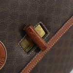 Celine Vintage Convertible Top Handle Bag Macadam Coated Canvas Medium - image 20
