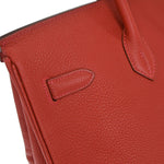 Hermes Birkin Handbag Red Togo with Palladium Hardware 35 - image 10